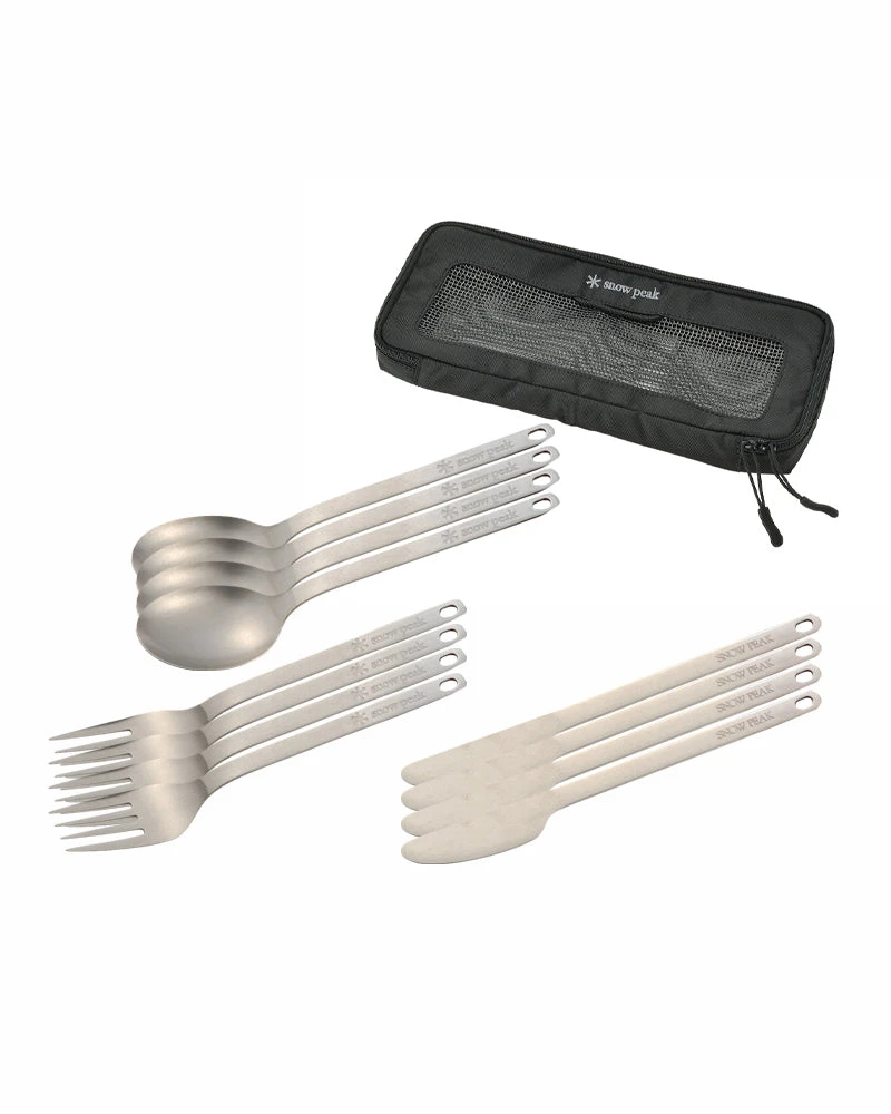 Snow Peak 12pc. Titanium Cutlery Set 3 Snow Peak 12pc. Titanium Cutlery Set