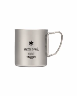 Snow Peak Ti -Double 220 Mug -Outdoor Camping Sale MG 051FHR3