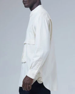 Takibi Light Denim Utility Pullover -Outdoor Camping Sale TAKIBI Light Denim Utility Pullover SH 21AU402 alt 04 jpg