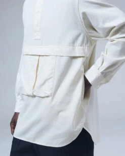 Takibi Light Denim Utility Pullover -Outdoor Camping Sale TAKIBI Light Denim Utility Pullover SH 21AU402 alt 07 jpg