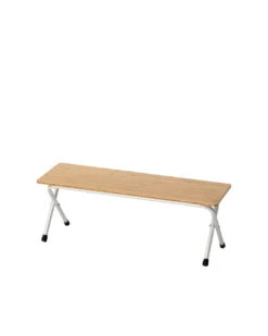 Snow Peak Bamboo Folding Bench Long