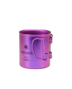 Snow Peak Ti-Double 450 Anodized Mug -Outdoor Camping Sale mg 053 us titanium double cup 450 alt 06